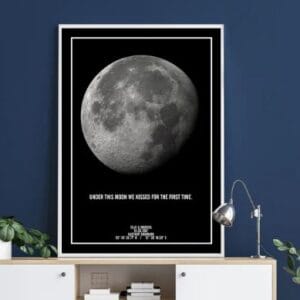 Personlig måne plakat